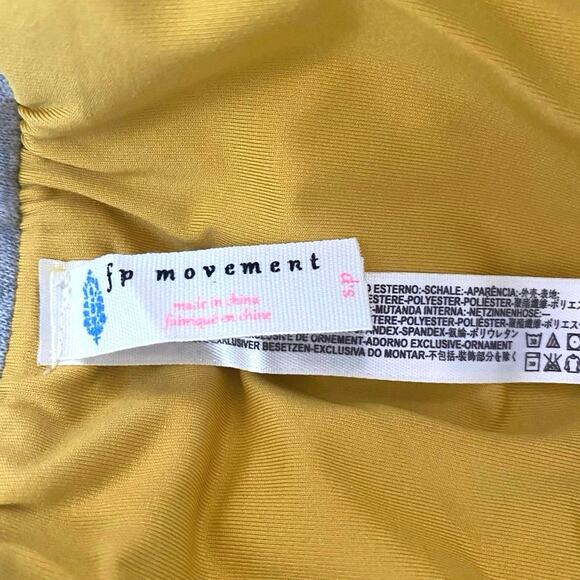 NEW $68 Free People FP Movement Moonlight Reflective Running Shorts Yellow SZ S - Picture 11 of 13